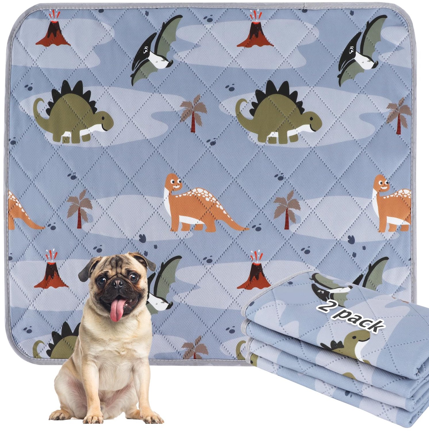Herbruikbare puppy trainingmatten - Absorberend en lekdicht - 2 stuks