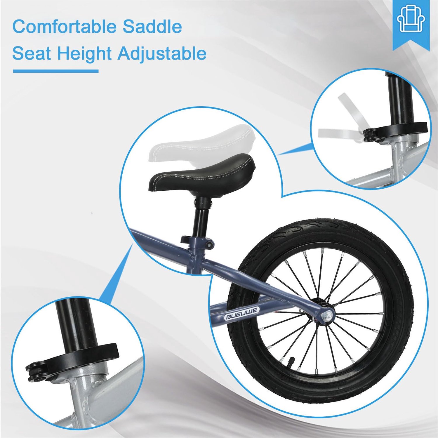 16 Inch Balance Bike voor Kinderen van 4-8 Jaar