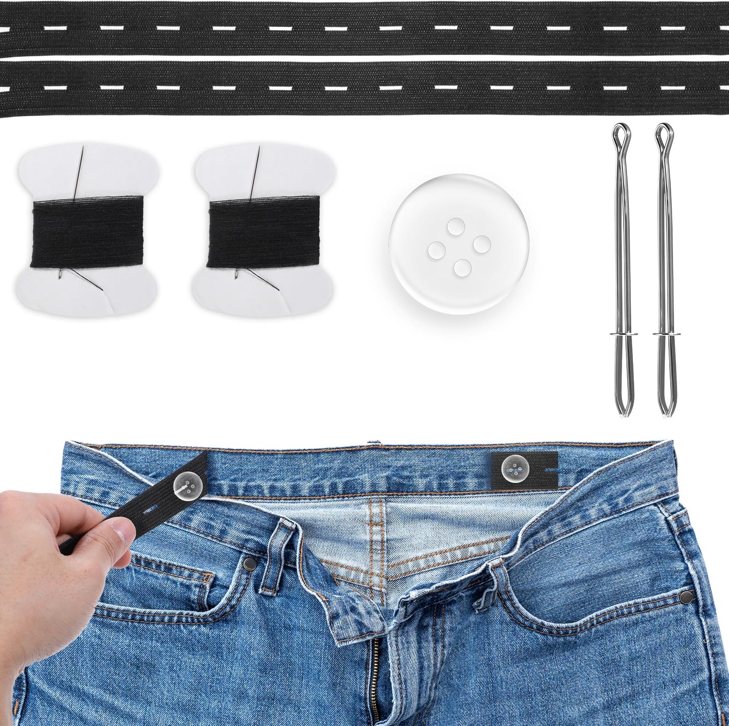 Taille Verstevigingsset voor Broeken met Knopen en Draad