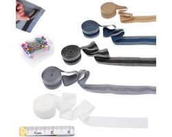 Kleverde tape voor kledingreparaties - Geschikt voor jeans, rokafwerking en DIY-projecten - Verkrijgbaar in diverse kleuren zoals zwart en blauw