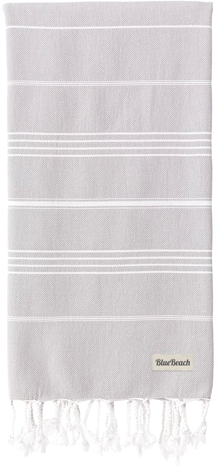 Turks Hamam Peshtemal Handdoek - 100x180cm - Zilver Grijs