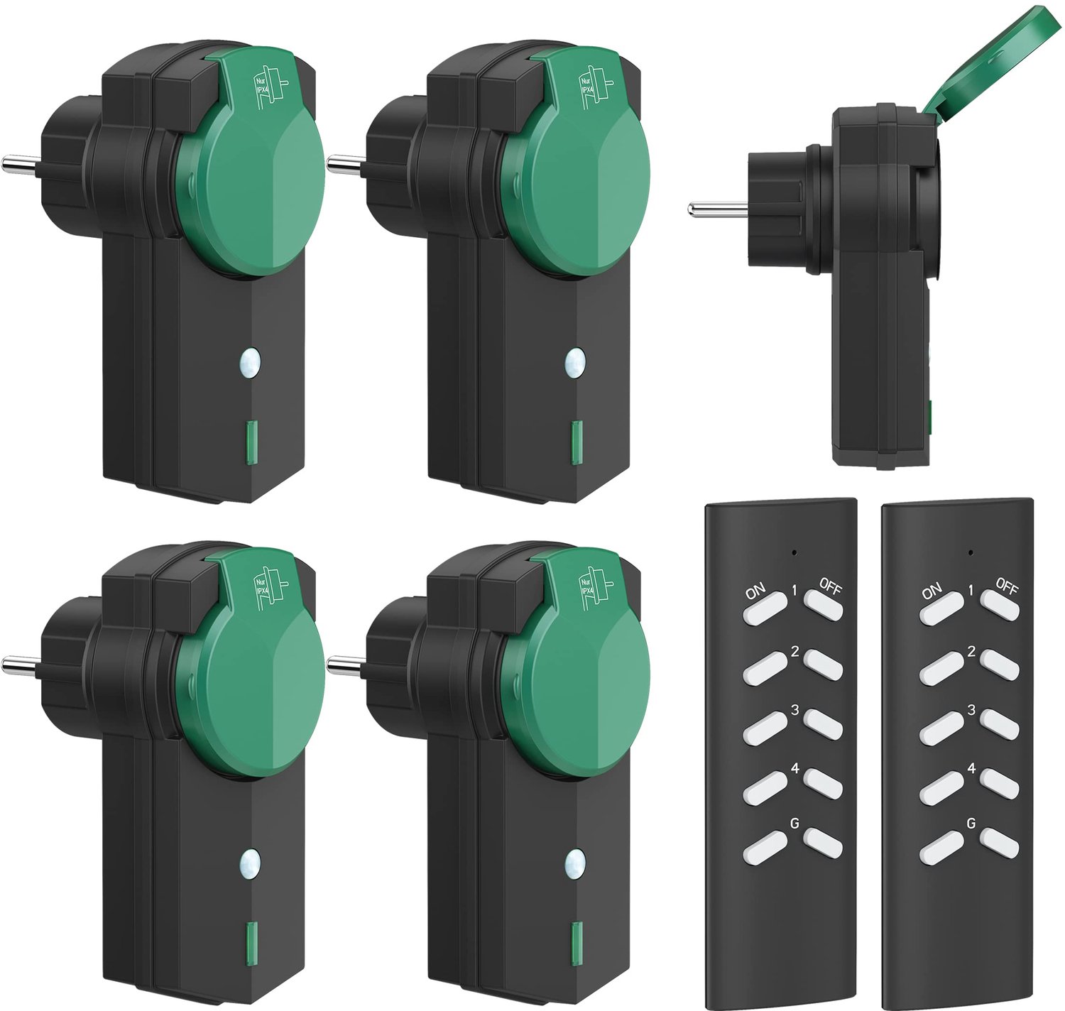 Buitenstopcontact Set met Afstandsbediening IP44