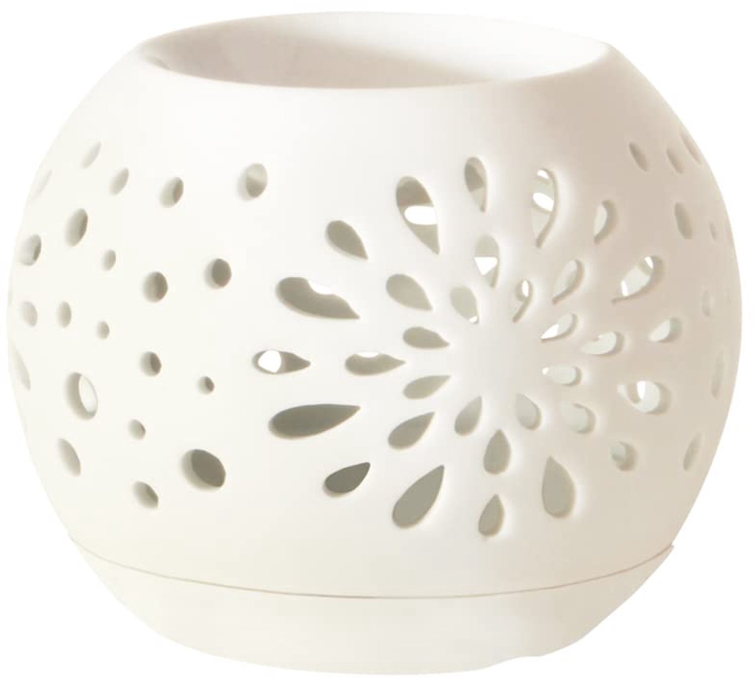 Geur lamp en brander - Wit keramiek