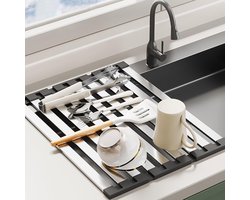 Vouwbare Afwasdrainer van Rvs - Keukenaccessoire
