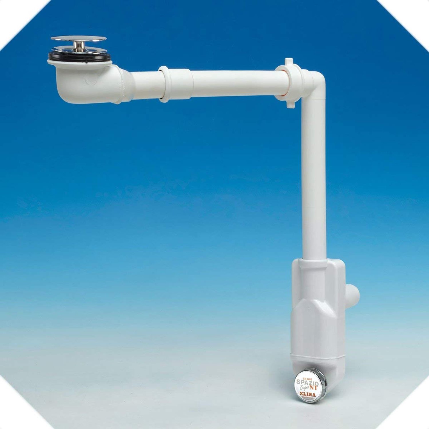 Siphon voor Badkamer met Afvoer Garnituur