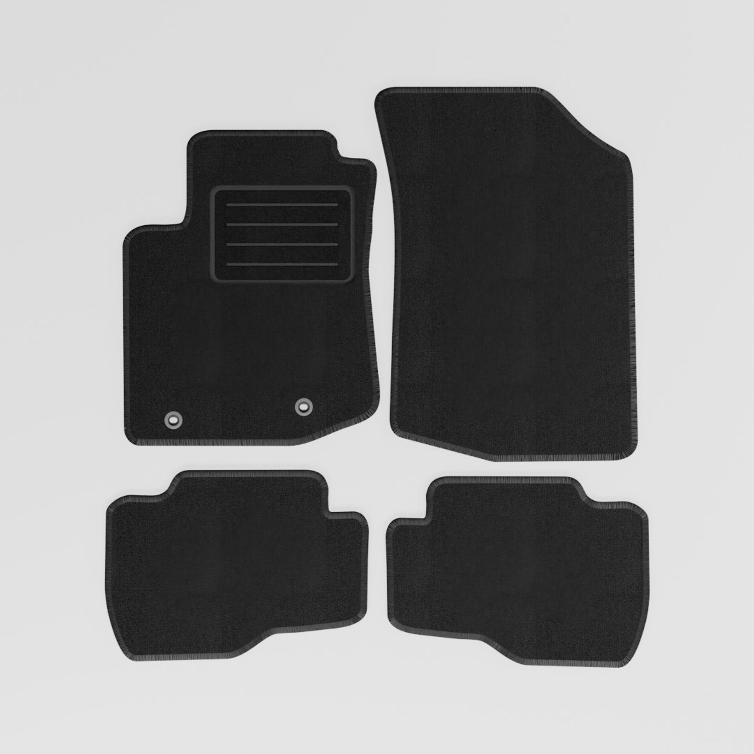 Mats4all | Naaldvilt automatten passend voor Toyota Aygo 2014-2021 | Antislip | Met versterking | 4-delig | Automatten | Mattenset