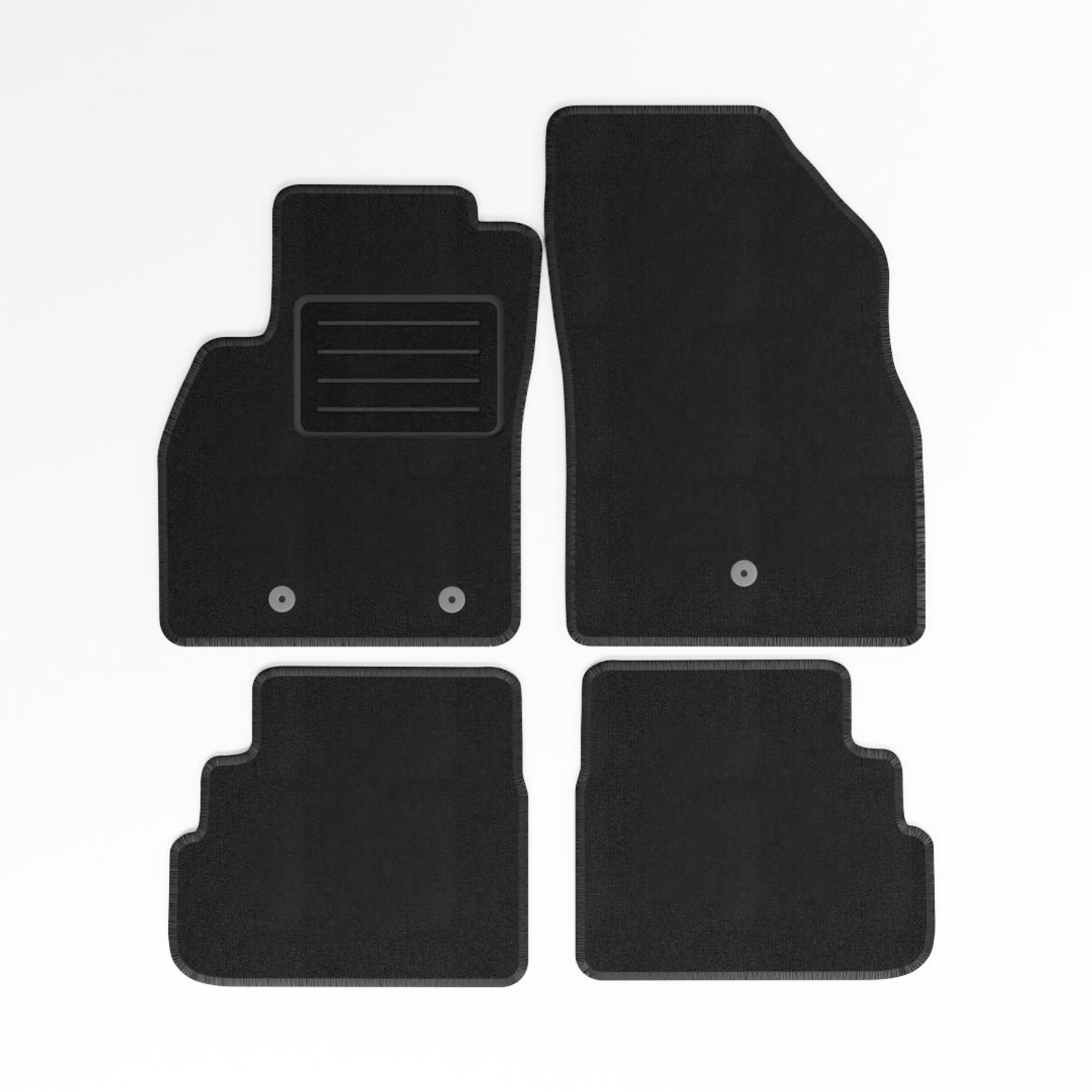 Mats4all | Naaldvilt automatten passend voor Opel Karl 2015-2019 | Antislip | Met versterking | 4-delig | Automatten | Mattenset