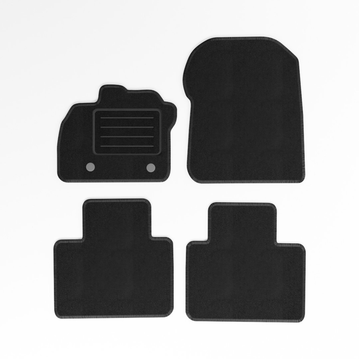 Mats4all | Naaldvilt automatten passend voor Renault Zoe 2013-2019 | Antislip | Met versterking | 4-delig | Automatten | Mattenset
