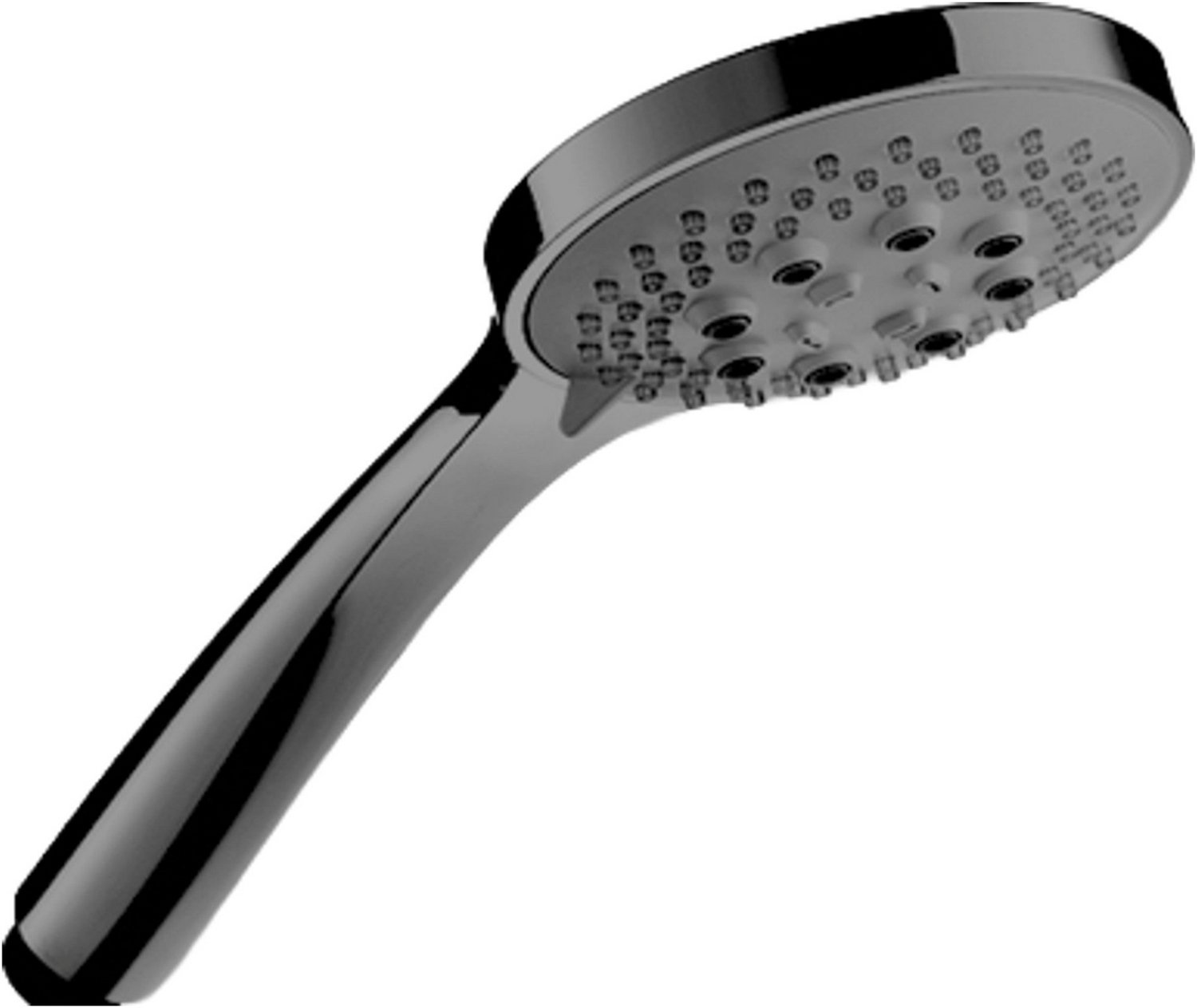 Hotbath Mate M375 handdouche 10cm rond met 3 standen gepolijst zwart PVD