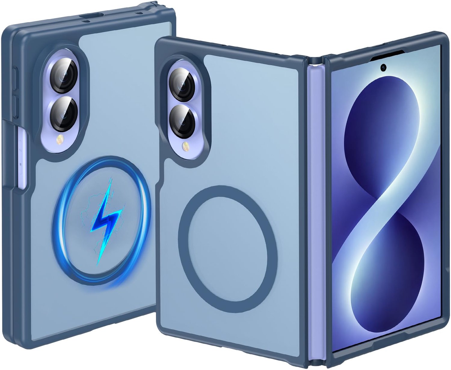 Schokbestendige Hoes voor Galaxy Z Fold 8 met MagSafe en Anti-Vingerafdruk Functie