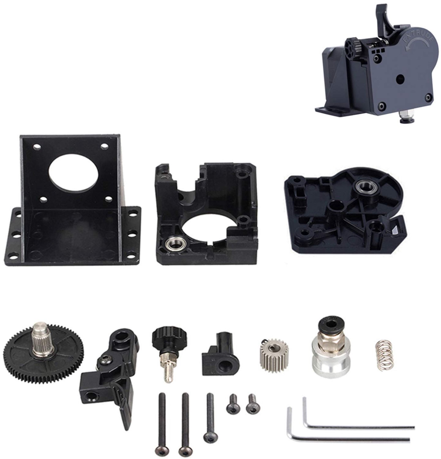 Ti-tan Bowden extruder kit voor 3D printers - Verbeterde filamentverwerking