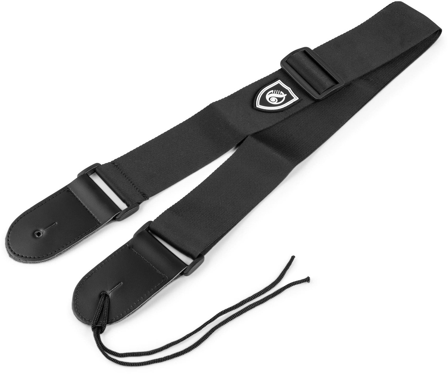 MAX GS12 universele gitaarband - Nylon gitaarriem - Zwart