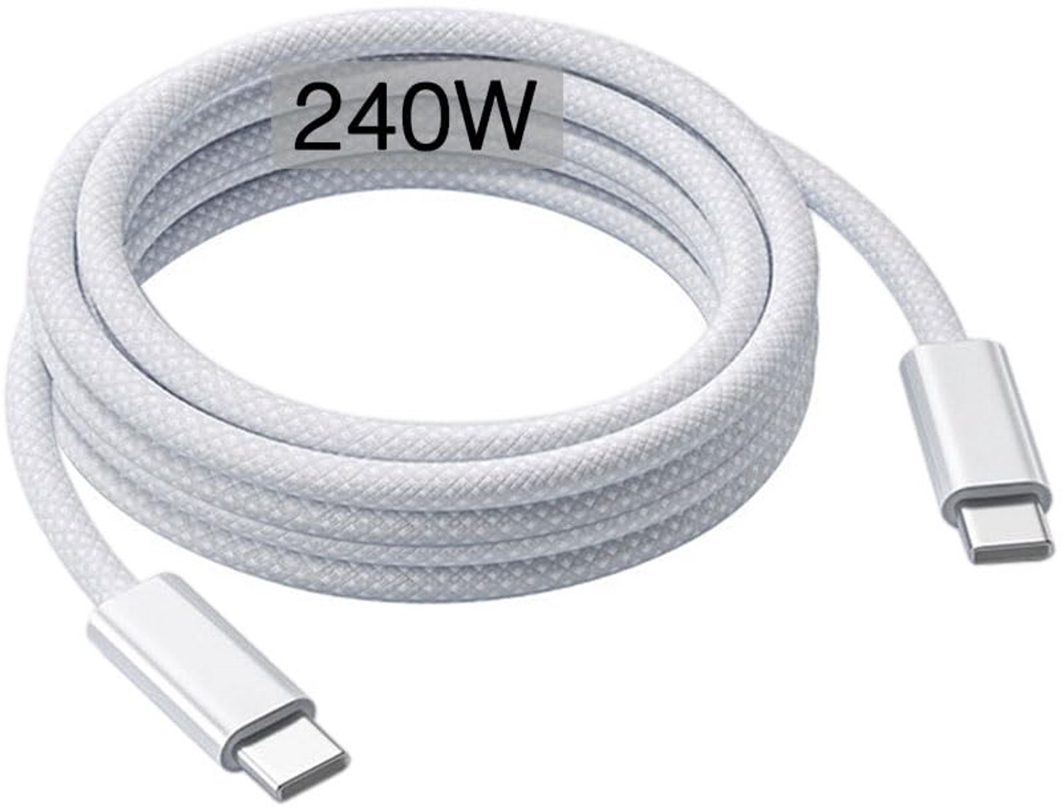 C-kabel, 240 W, 2 m, USB C naar USB C, snellaadkabel voor MacBook Pro M3/MacBook Air M4, iPad Pro 12.9/11, iPad Air 5e/4e/Mini 7e/6e/10e generatie, iPhone 17/17e/16/15/16e/Pro Max