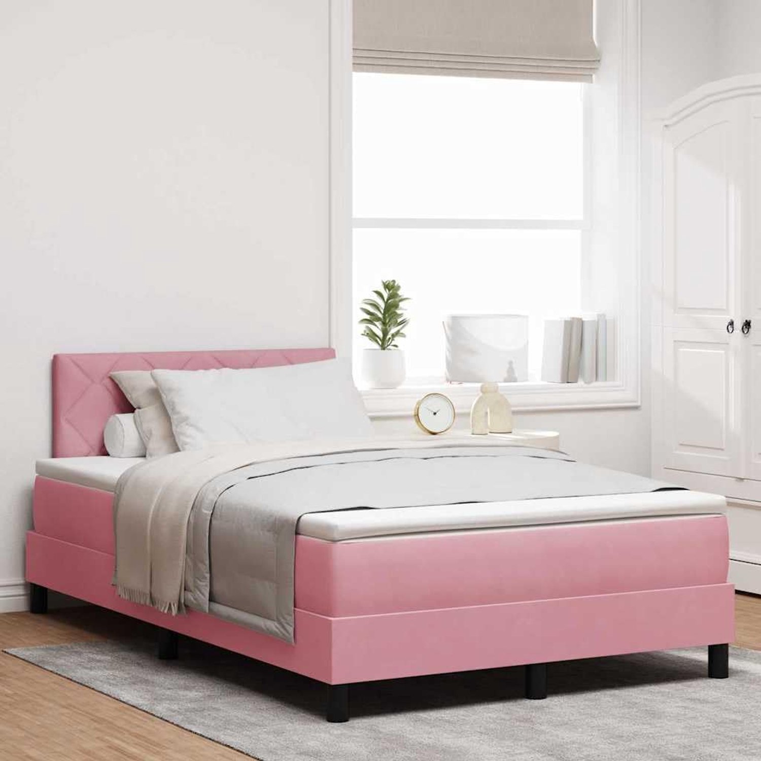 Modern Boxspring Roze 120x200 cm