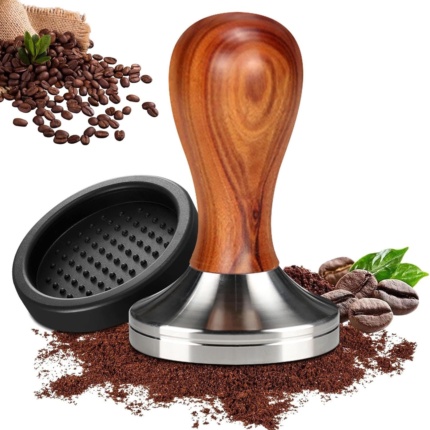 Tamper,Koffie Tamper,Koffiestempel Roestvrij Staal