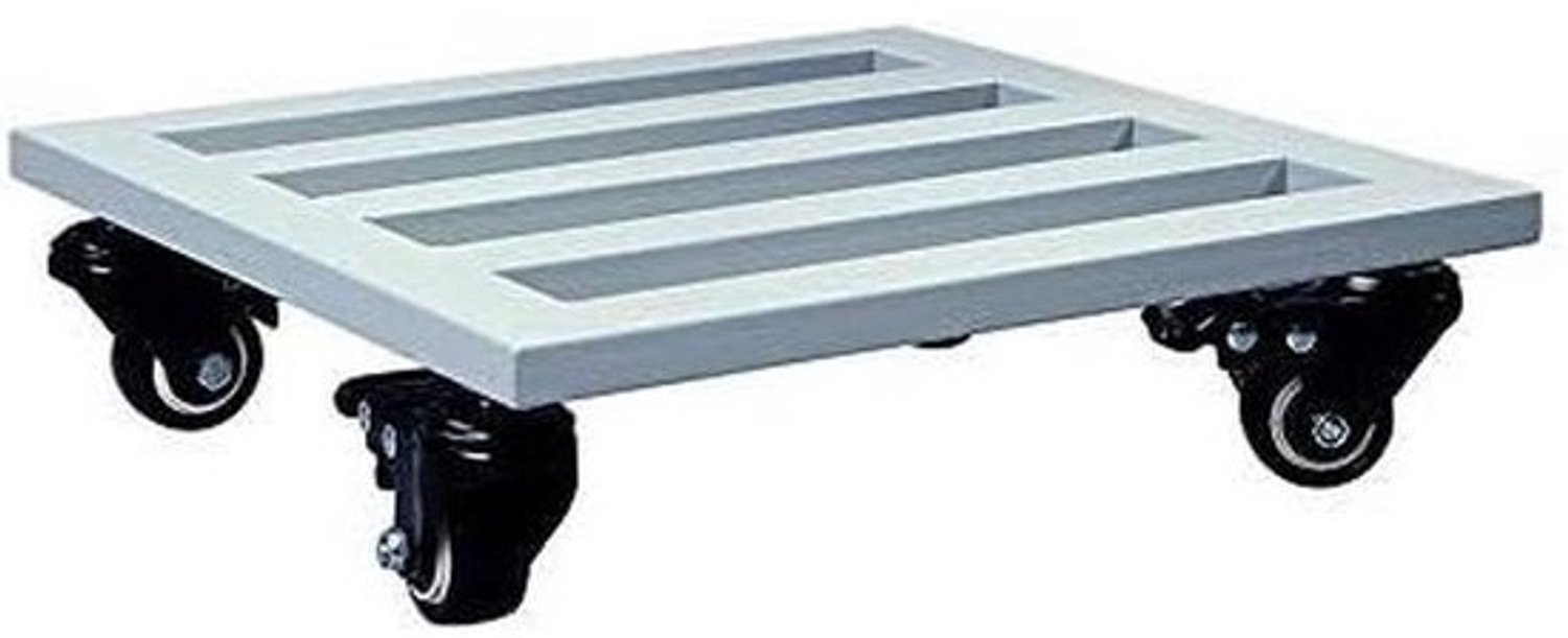 Plantenpotverhuizer - Bloempot-trolley - Planten verplaatsen - Met zwenkwielen - Tot 75 kg - Zwart