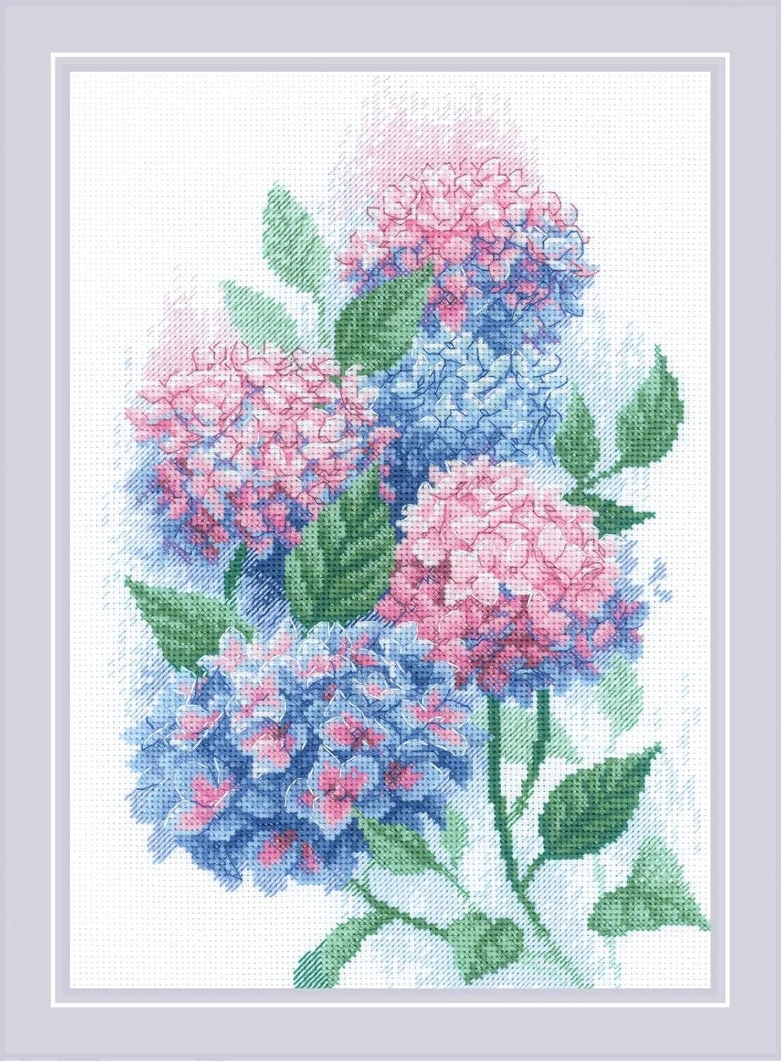 RIOLIS Graceful Hydrangeas borduren (pakket) 2139 **