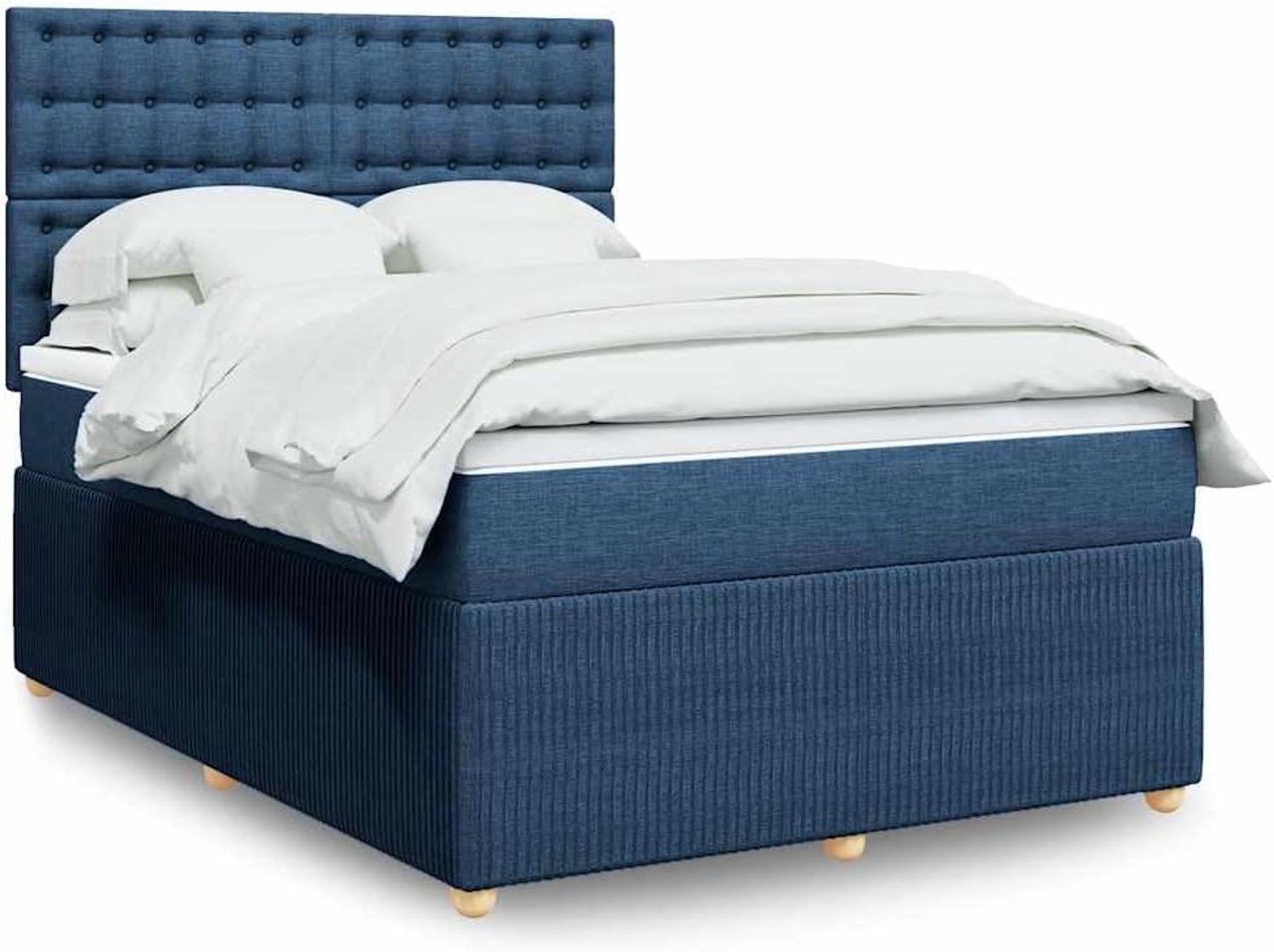 Pocketveringmatras Blauw 140x190 cm