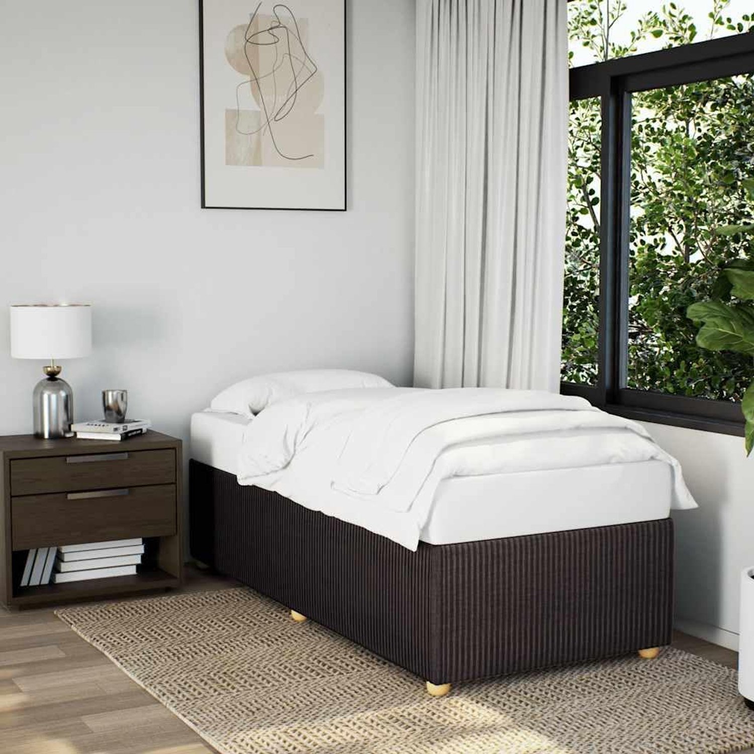 Lattenbodem bedframe donkerbruin 80x200 cm