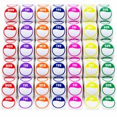 Consumerce® HACCP Datum Stickers Week - 17500 Stuks - 19mm - Keuken Houdbaarheid Dagstickers - Horeca Datumstickers - Voedsel Houdbaarheidsetiketten - Dagen van de Week Labels