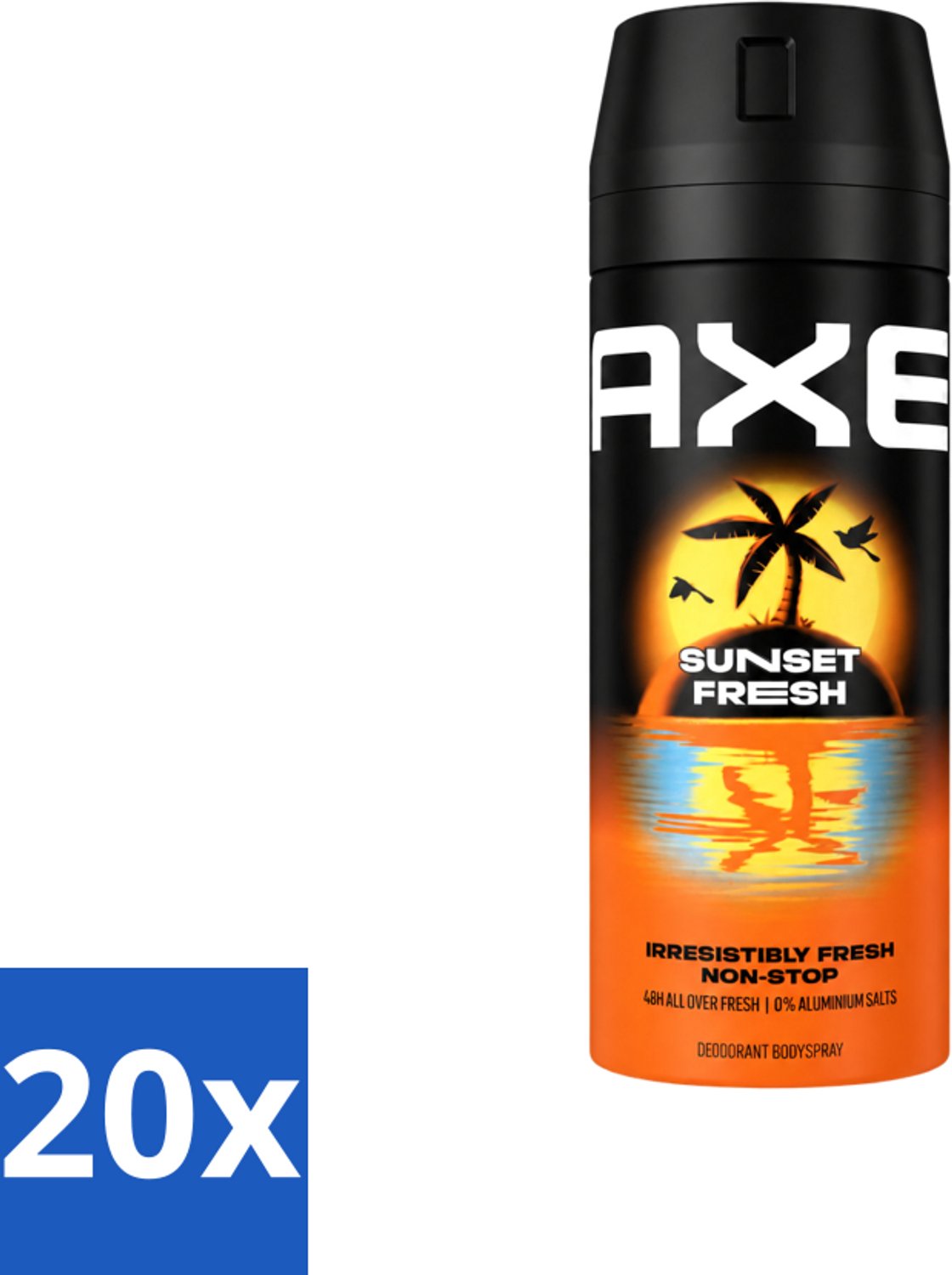20 x Axe – Deodorant – Sunset Fresh – 150 ml - Voordeelverpakking - 20 stuks