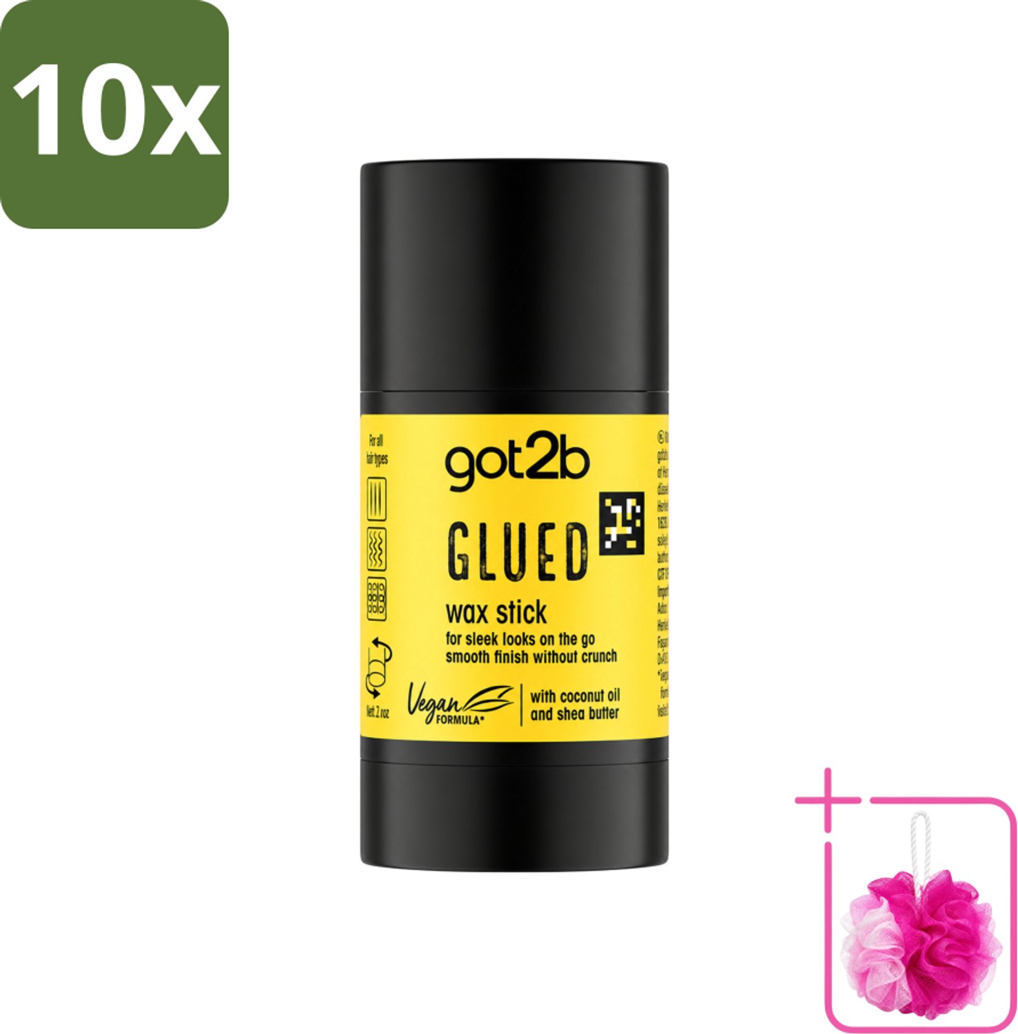 10 x Got2B - Wax Stick - Glued - 50 g - Bulkverpakking - Haartype - Douchemop - Strak haar