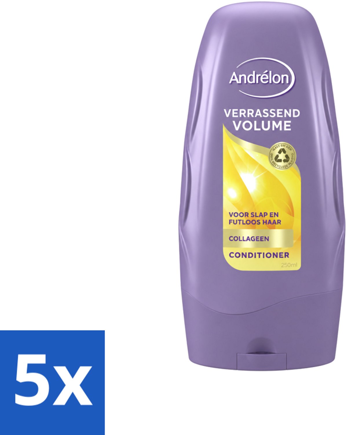 5 x Andrélon - Verrassend Volume - Conditioner - Luchtig & Vol Haar - 250 ml - Voordeelverpakking - 5 stuks