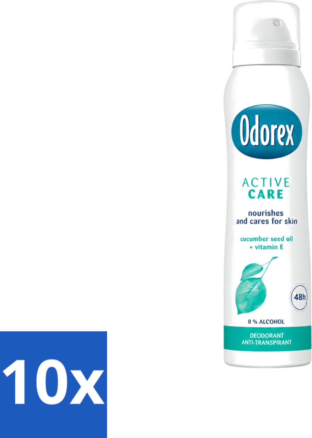 10 x Odorex - Deodorant Spray - Active Care - Actieve Bescherming - 150 ml - Voordeelverpakking - 10 stuks