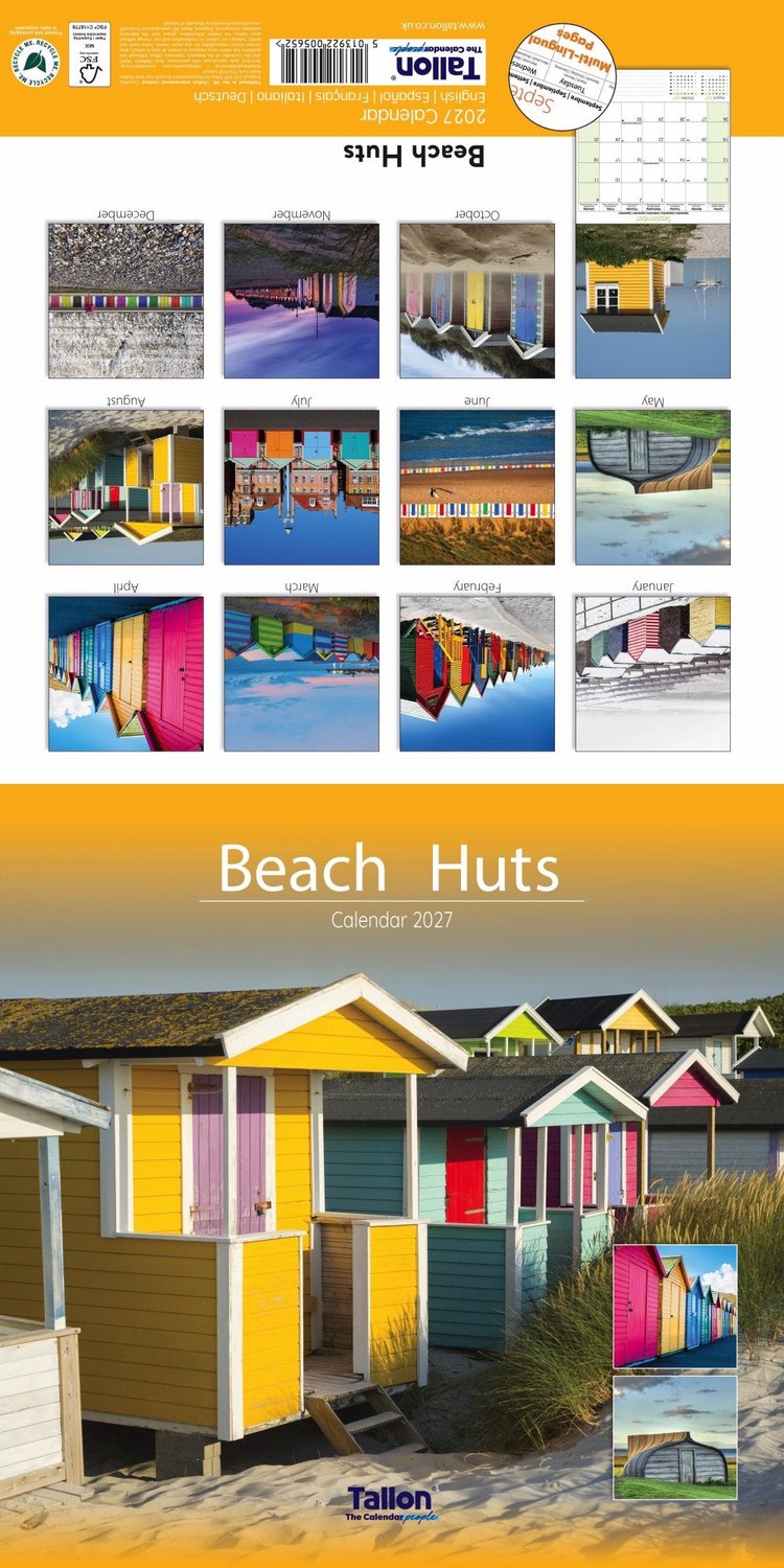 Beach Hut, Light House & Windmill Kalender 2027