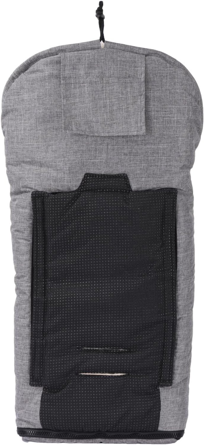 Voetenzak Winter voetenzak Buggy Lambskin voetenzak Baby Schelpen Wandelwagen kuipen en Zachte reiswiegen Gemaakt van Medisch Bont Wind en Waterafstotend (Lichtgrijs Melange) — afbeelding 2