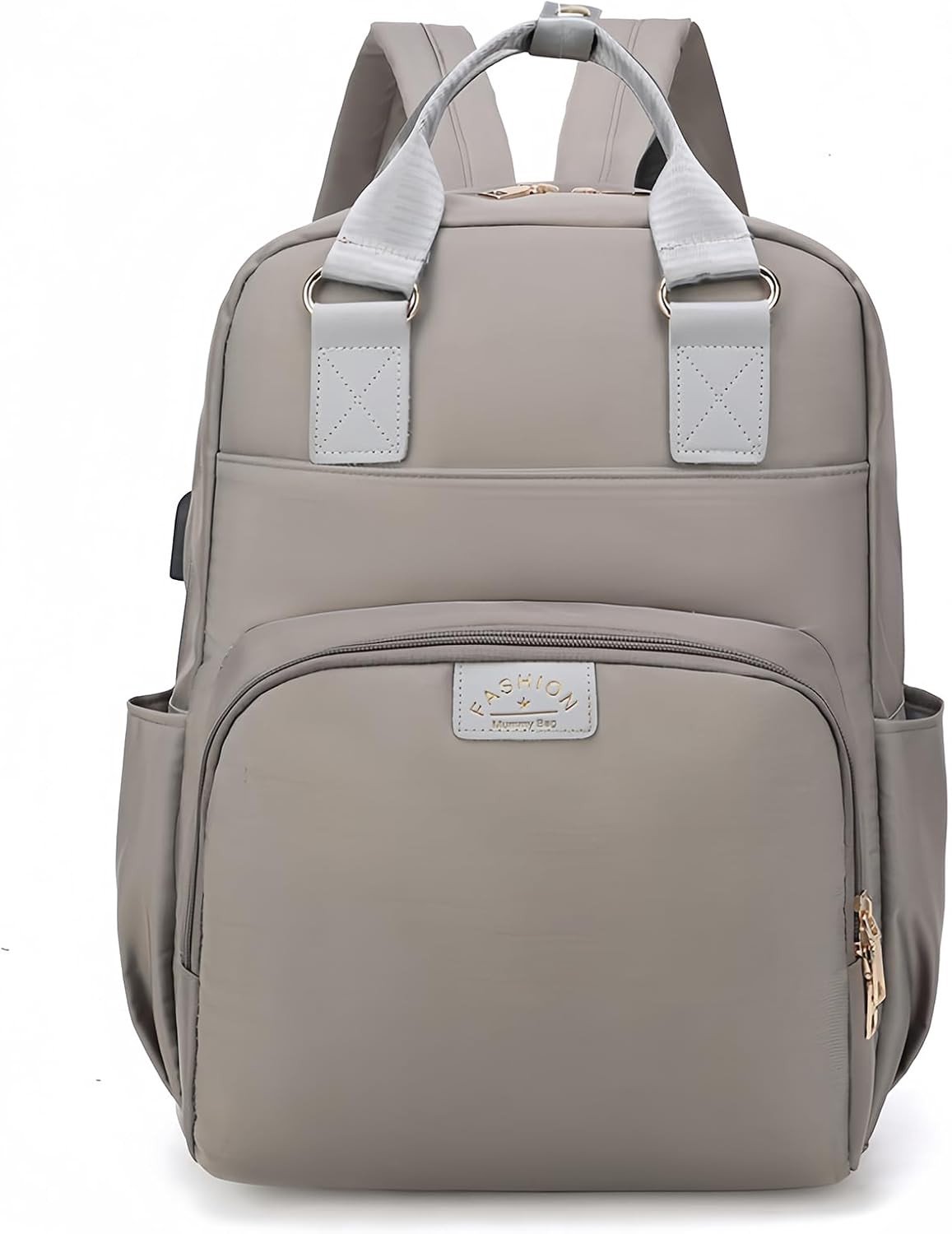Multifunctionele luiertas voor ouders, grote rugzak met isolatie voor fles, waterdichte luiertas voor onderweg, ideaal voor pasgeborenen en kinderwagens