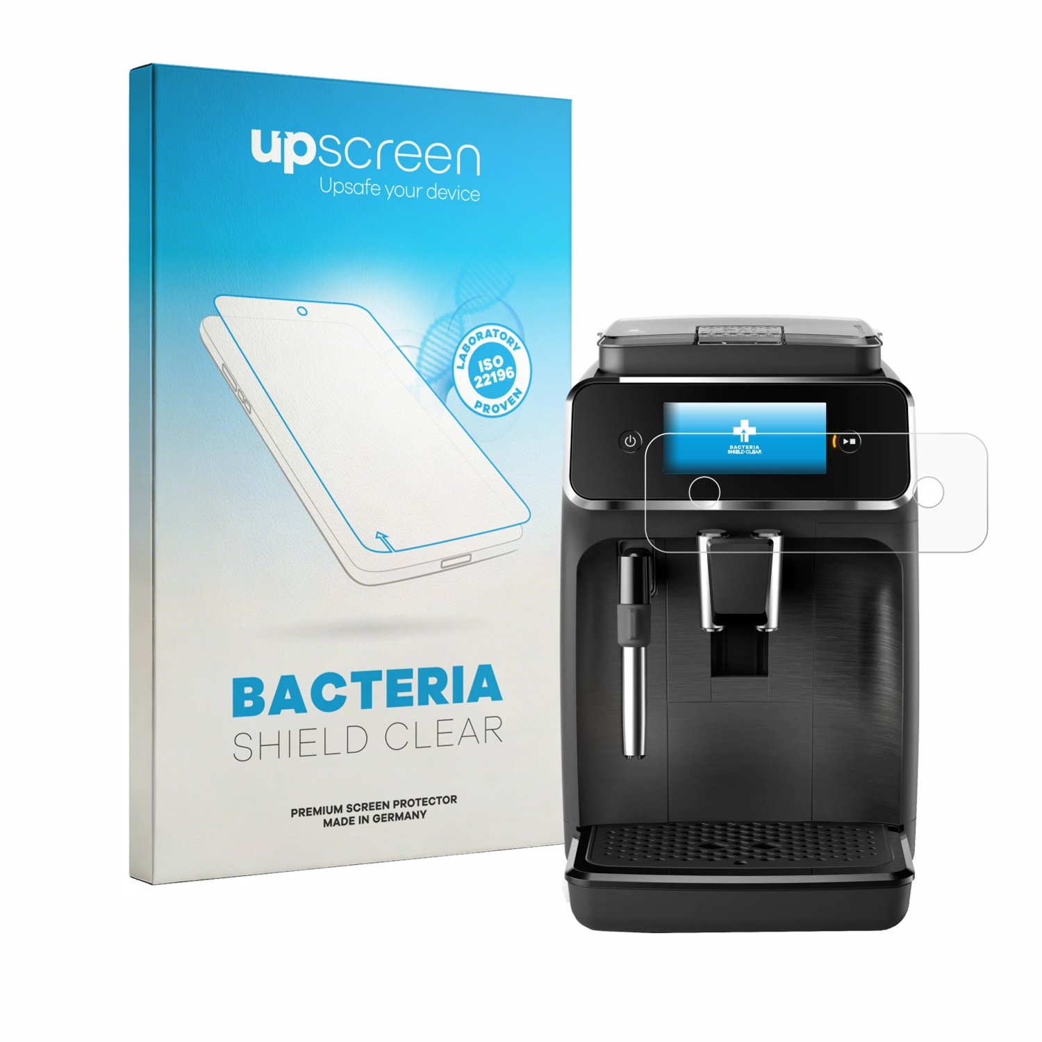 upscreen - Screenprotector voor Philips Panarello 2200 - Folie Beschermfolie transparant antibacterieel