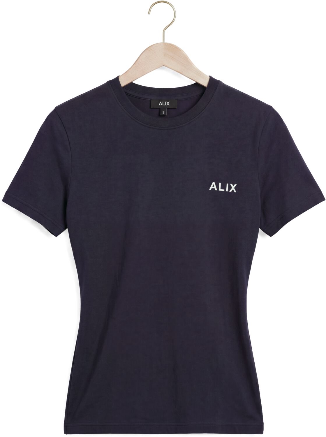 Alix The Label Ladies Knitted Badwing T-shirt Tops & T-shirts Dames - Donkerblauw - Maat M