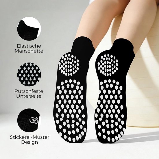 Merkloze Pilates Sokken Dames - Antislip & Ademend — afbeelding 4