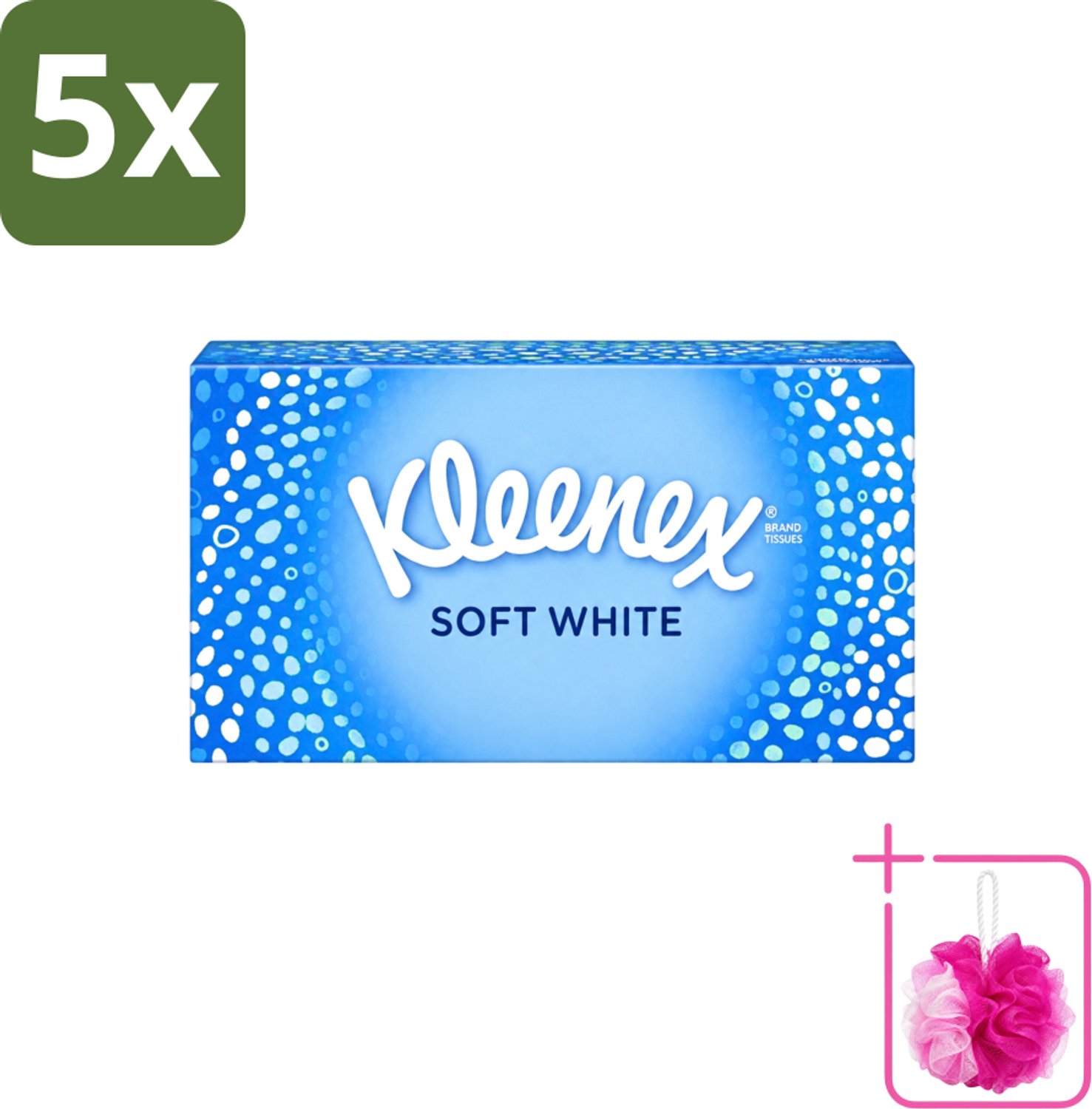 5 x Kleenex - Tissues - Soft White - 70 Tissues - Bulkverpakking - Kleenex Tissues - Douchemop - Tissue