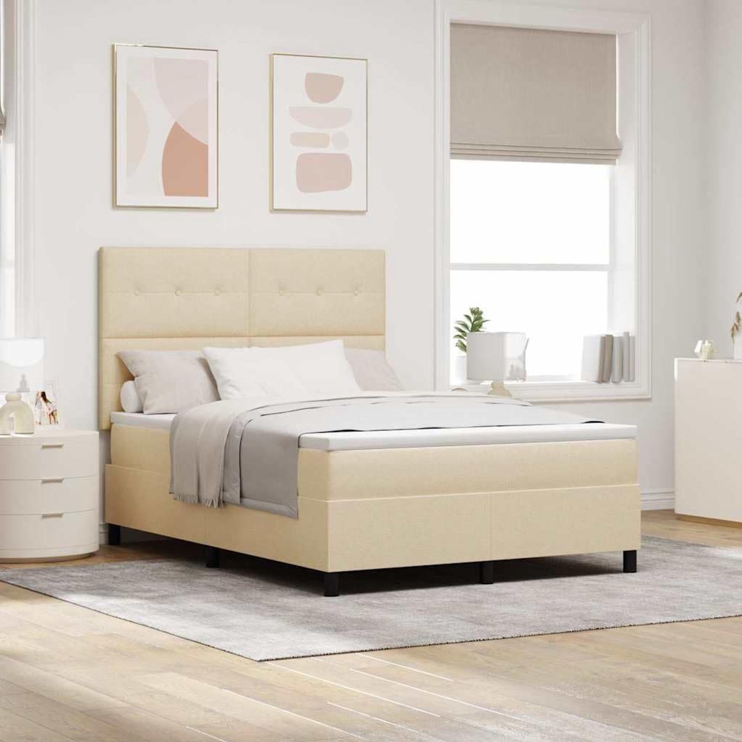 Medium firm matras modern minimalistisch 160x200 crème