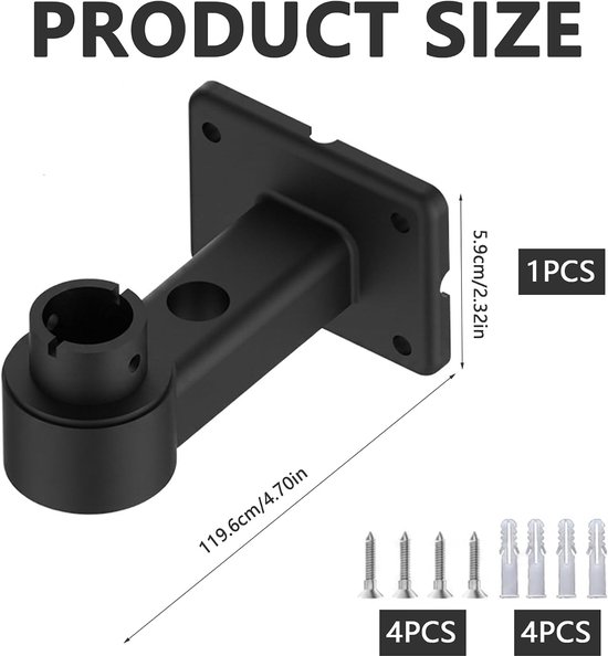 Compatibel met Segway Navimow antenne i-serie & H-serie - RTK antennehouder van PA66 nylon - inclusief 4 schroeven en 4 pluggen — afbeelding 2