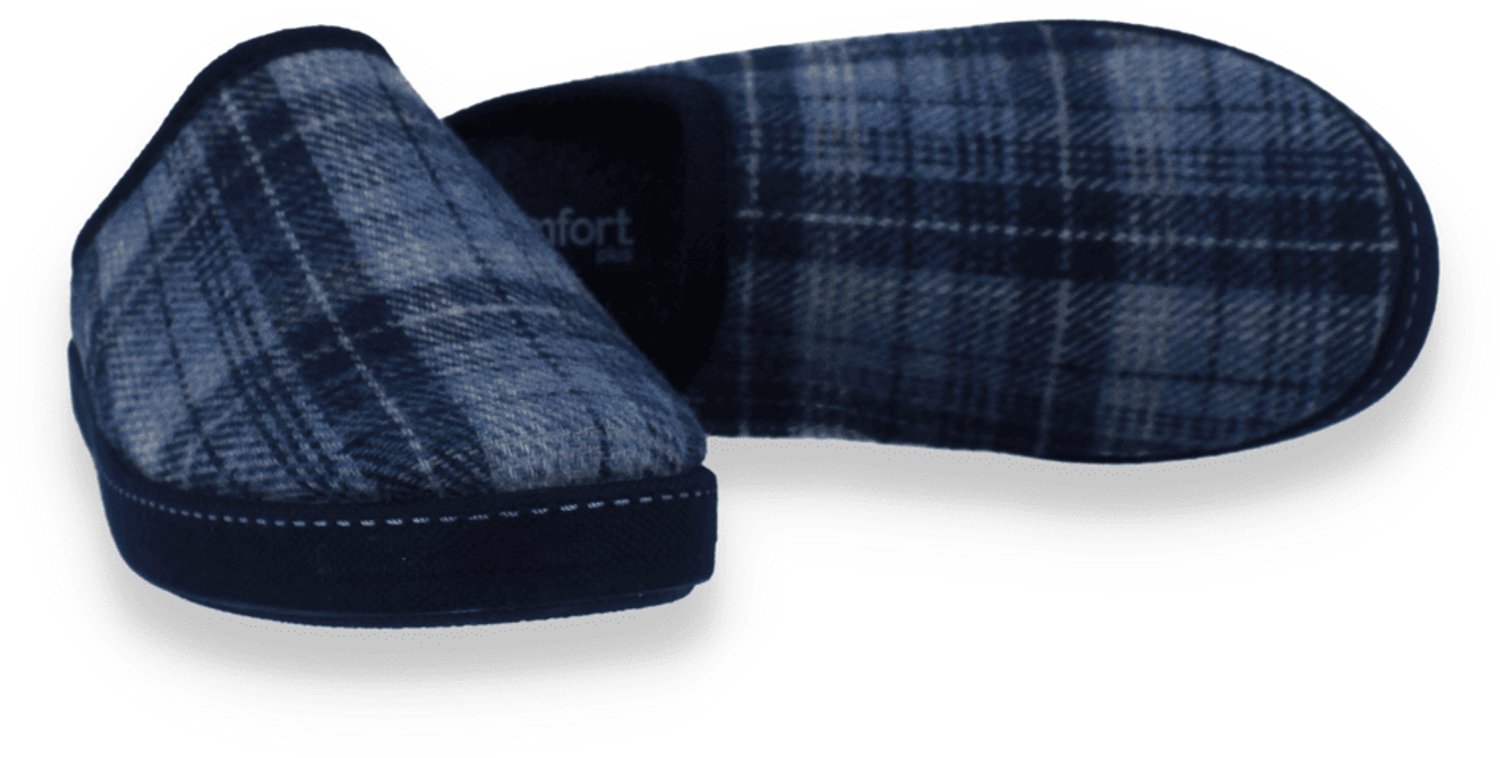Comfort Plus Heren Pantoffel | Blauw | Maat: 45