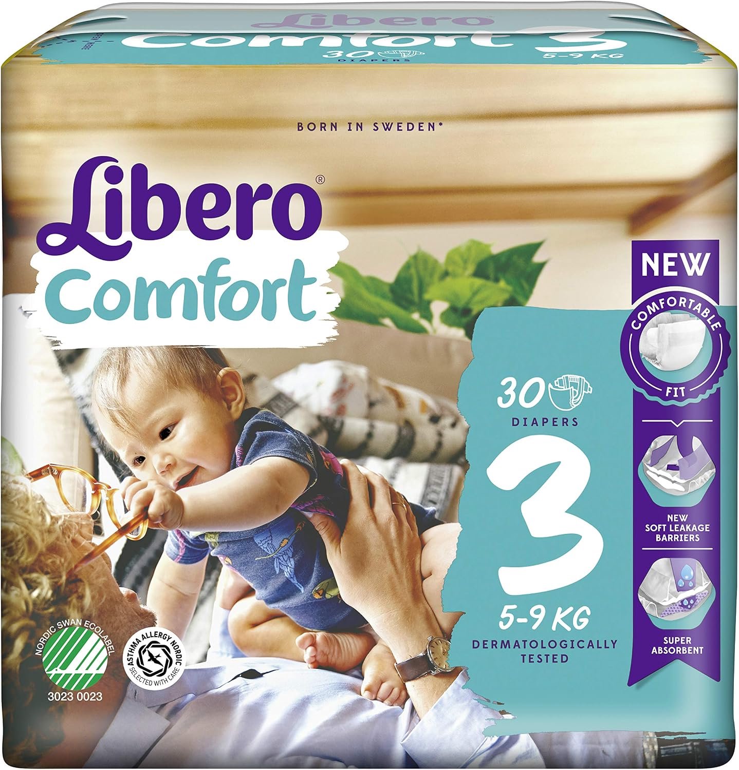 Merkloze Baby Luiers Maat 3 (5-9 kg) - 30 Stuks
