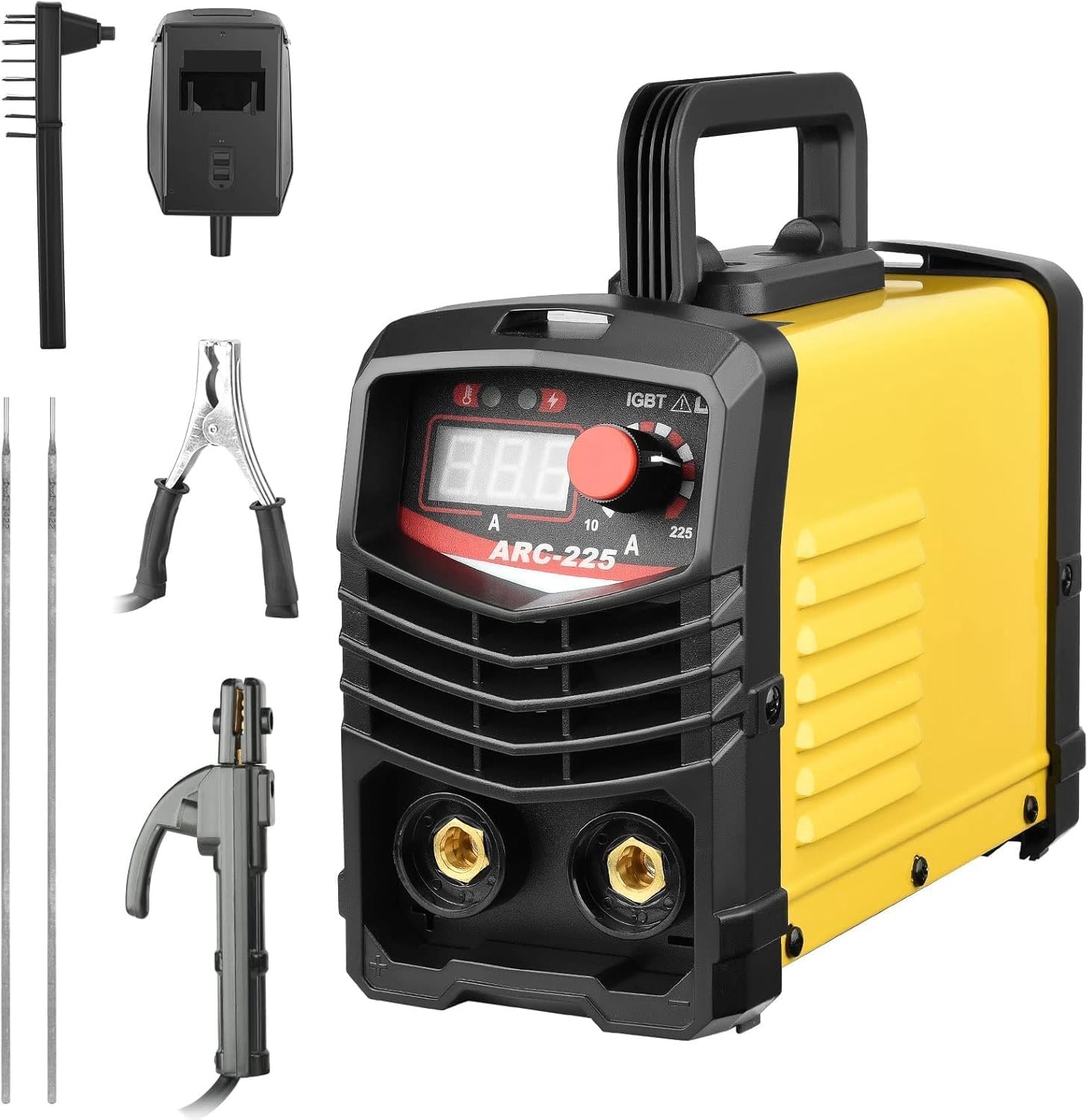 225A 220V ARC Soldeerstation I IGBT Soldeerstation elektrische omvormer draagbare lasmachine met digitaal lcd-display aardingsklem