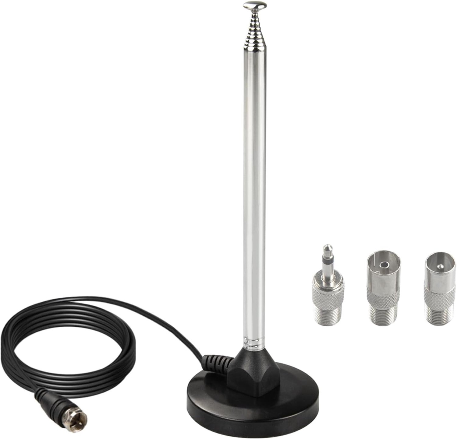 FM radio antenne 10-sectie - telescopisch - 16-118 cm - stabiele verbinding - Vemera