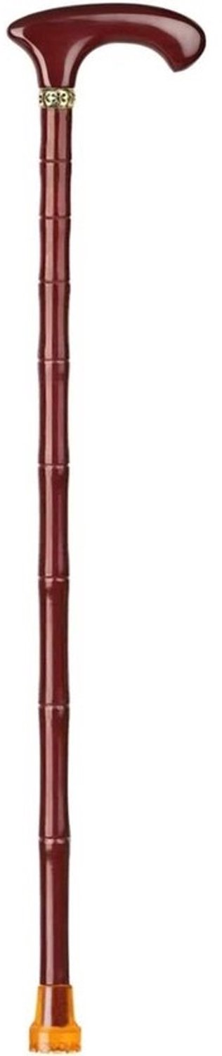 Houten wandelstok - Klassieke steunstok - Ondersteuning tijdens het lopen - Comfortabel handvat - 85 cm - Bruin