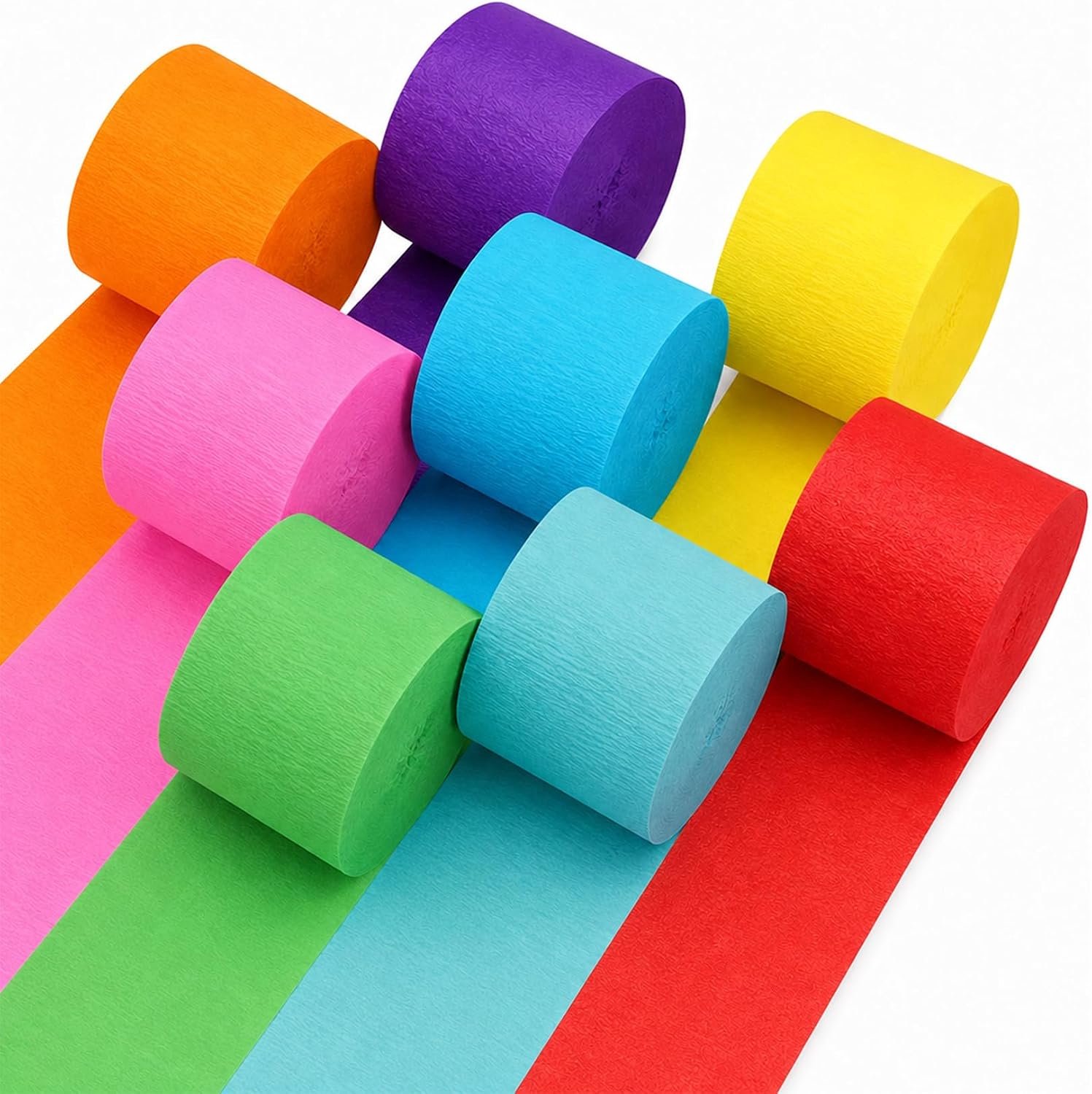 Kreppband set 8 rollen 4.5 cm x 25 m