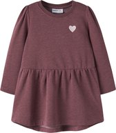 NAME IT - NMFVIMA LS SWE DRESS BRU Meisjes Jurk