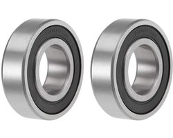kogellagers 6004-2RS Z2 - 20 mm x 42 mm x 12 mm - dubbel afgeschermd koolstofstaal - geschikt voor diverse toepassingen - 2 stuks - m-winkel