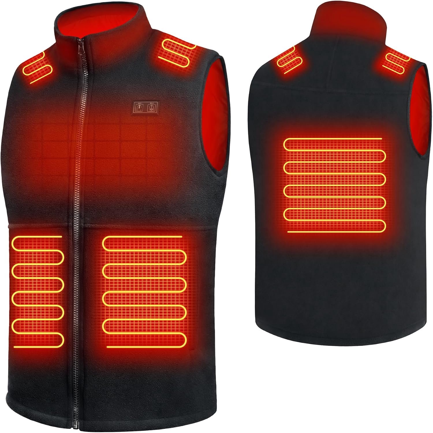 Vest met 3 temperatuurstanden, 6 verwarmingszones