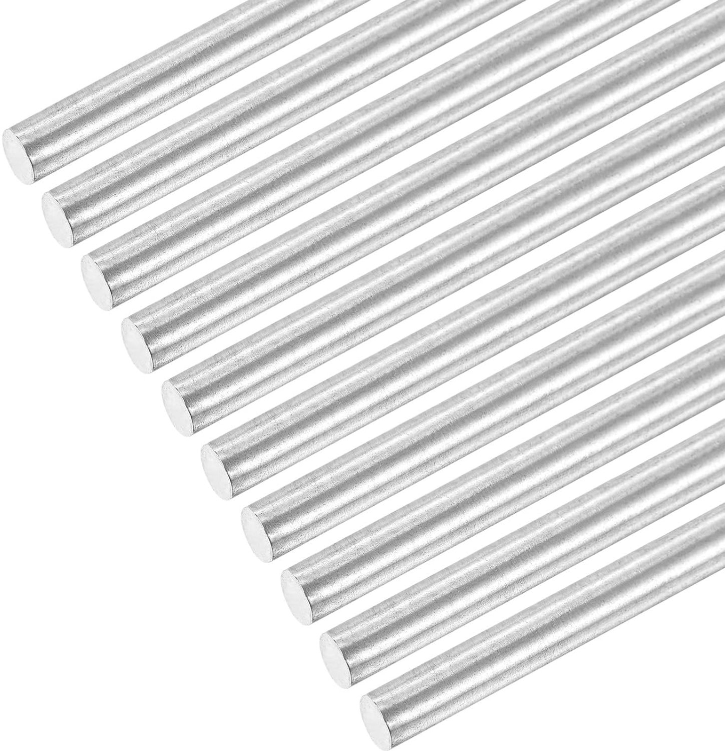 Roestvrijstalen staven 6 mm x 80 mm - 304 roestvrij staal - ronde stangen voor DIY handwerk - 10 stuks - ServiceTopper