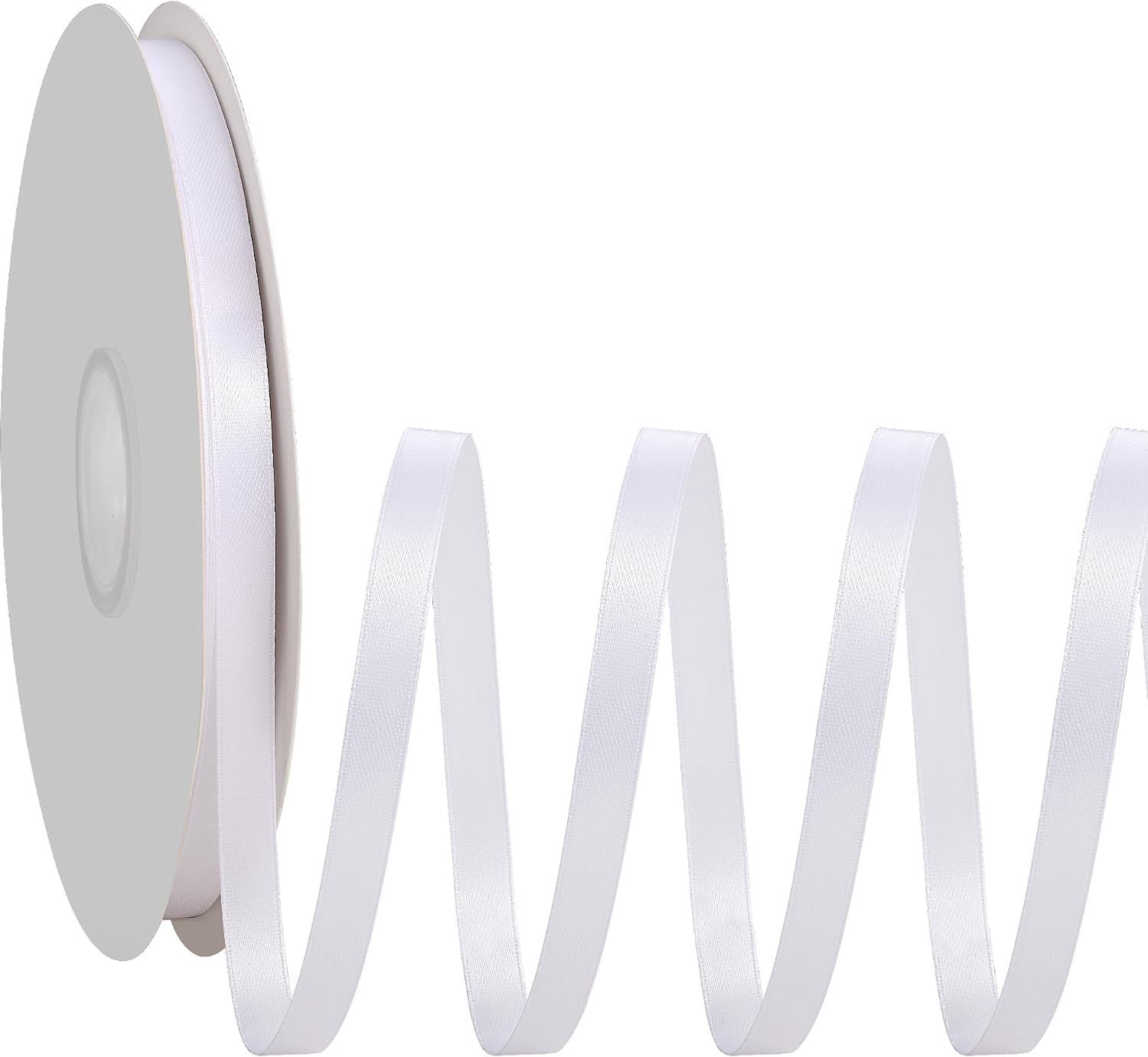Satijnen band 1 cm x 91m, dunne rol voor decoratie