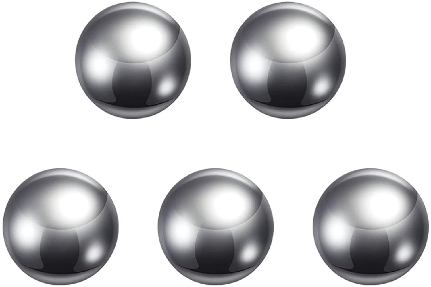 opslagballen 25 mm - koolstofstaal - precisie gepolijst - ideaal voor precisiewerk - 5 stuks - ServiceTopper
