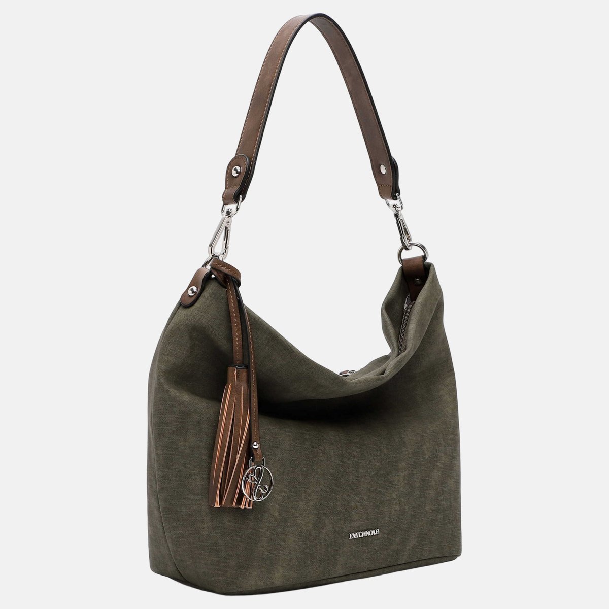 EMILY & NOAH Buideltas E&N Elke ( 62790 ) - Dames handtassen - forest/taupe 963